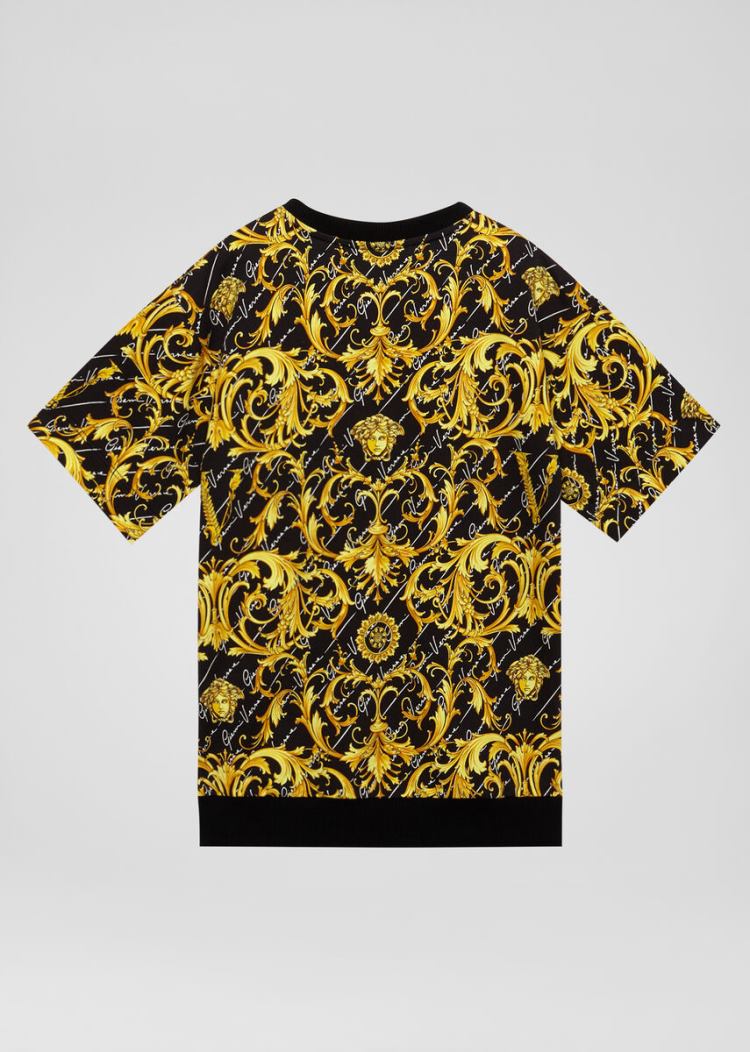 Versace Young Barocco Signature Print φορεμα φορεμα παιδικα Πολύχρωμο | 3IV9PVS