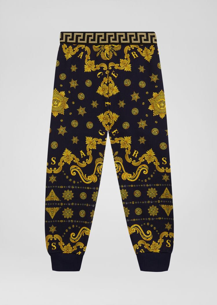 Versace Young Barocco Western Print Sweatpants παντελονι παιδικα Πολύχρωμο | 4372FFW