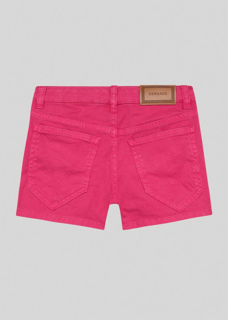 Versace Young Denim Shorts σορτσ παιδικα ροζ | 71UCF3J