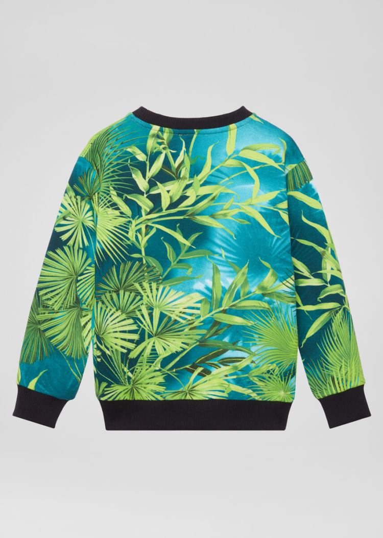 Versace Young Jungle Print Medusa Sweatshirt φουτερ παιδικα Πολύχρωμο | TOWGMKF