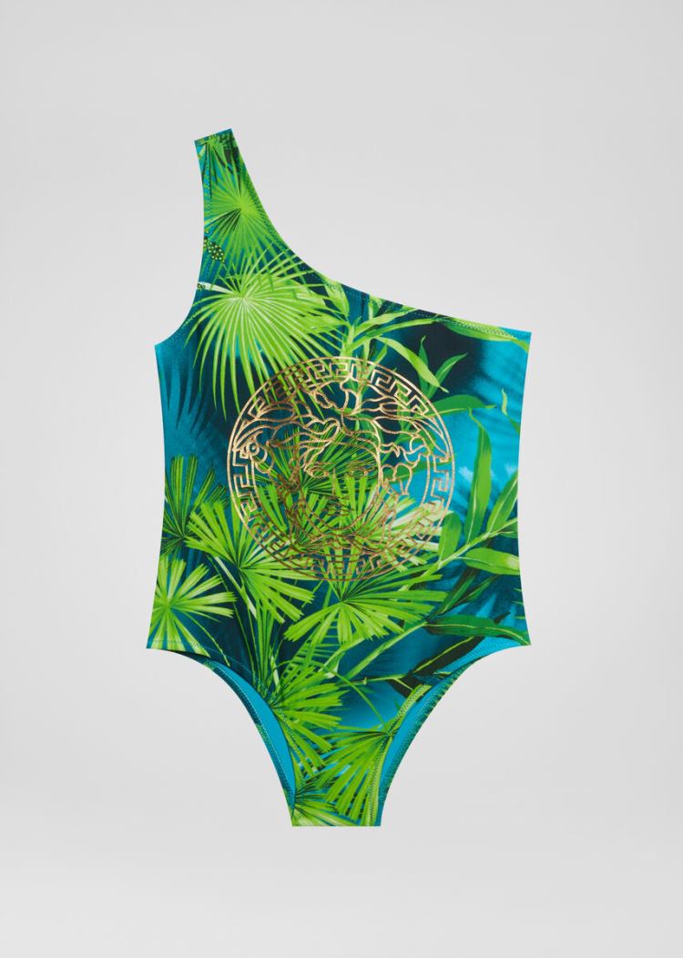 Versace Young Jungle Print Medusa Swimsuit Μαγιό παιδικα Πολύχρωμο | WY7HMMM