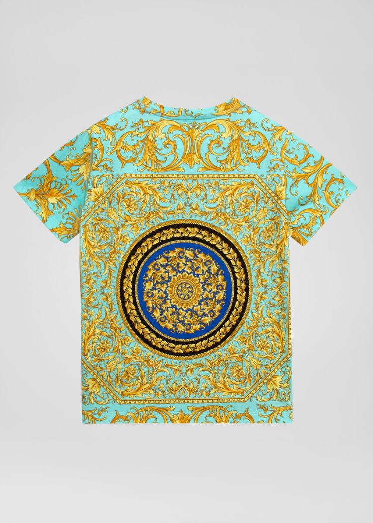 Versace Young Le Pop Classique Print T Shirt μπλουζακια παιδικα Πολύχρωμο | TU4VA26