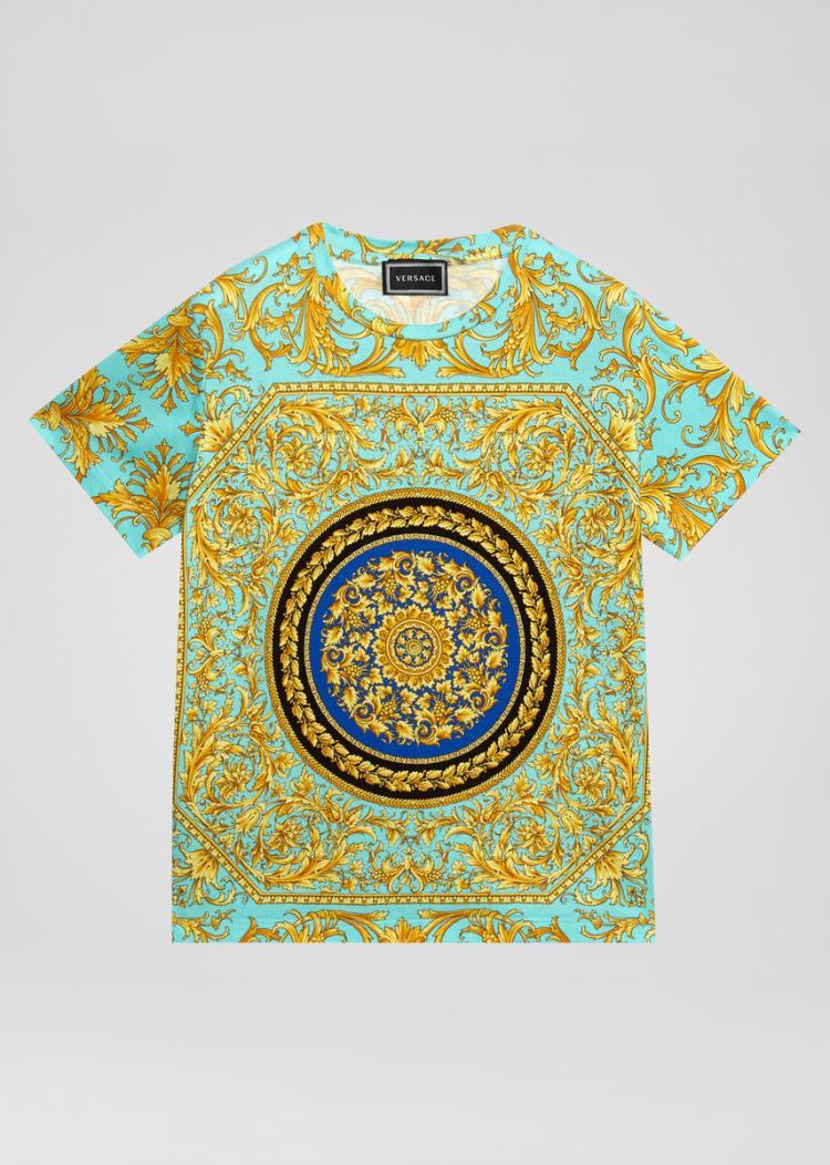 Versace Young Le Pop Classique Print T Shirt μπλουζακια παιδικα Πολύχρωμο | TU4VA26
