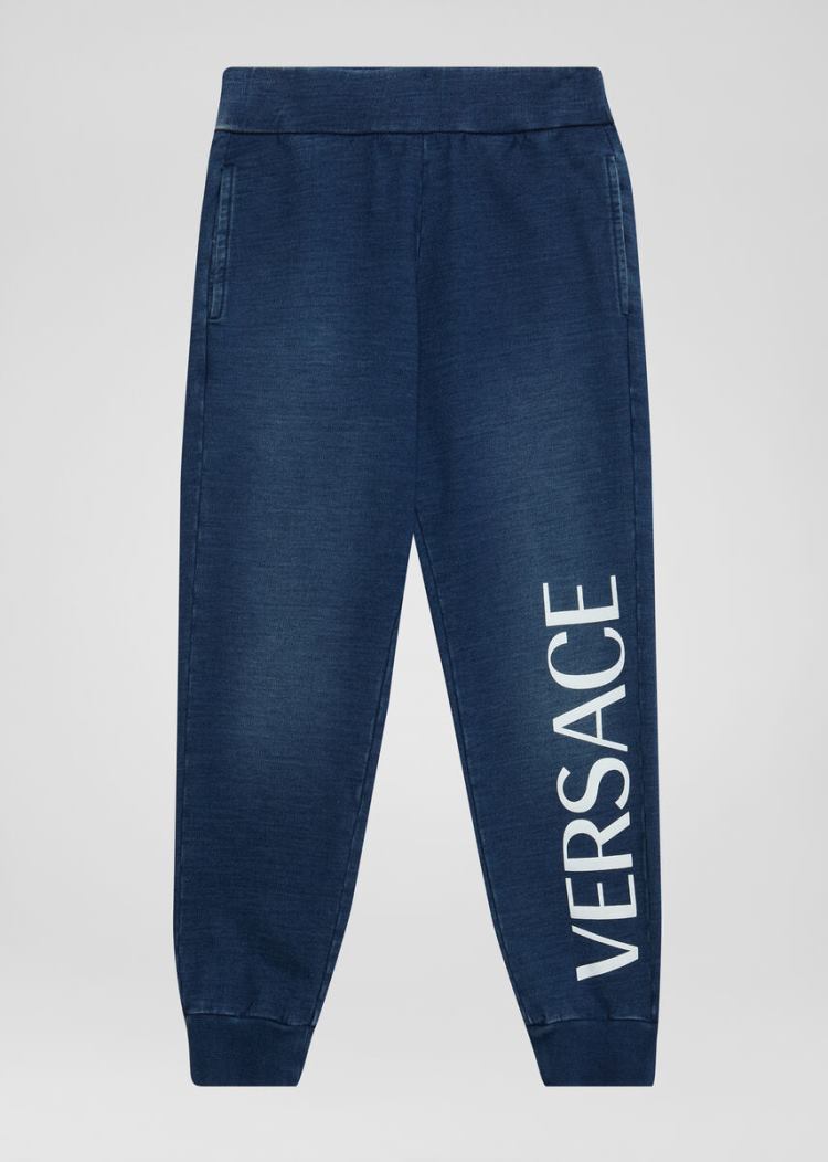 Versace Young Logo Sweatpants παντελονι παιδικα μπλε | 62960NU