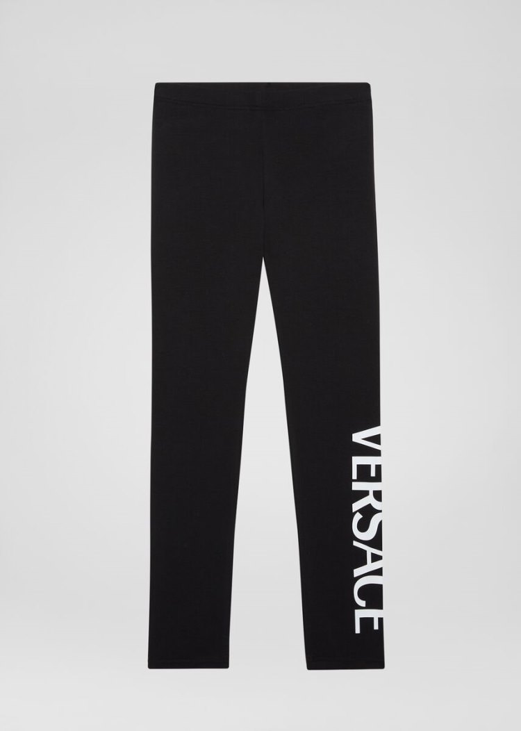 Versace Young Logo Trousers παντελόνι παιδικα μαυρα | GFBQBHD