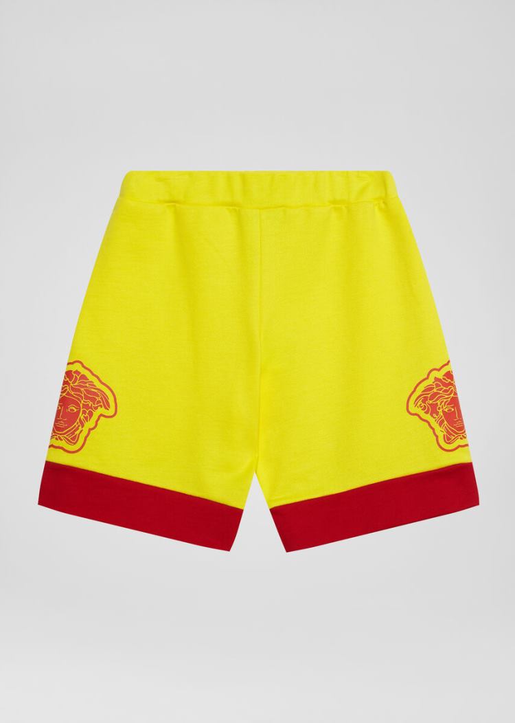 Versace Young Medusa Motif Shorts σορτσ παιδικα κίτρινα | DTRMMOY
