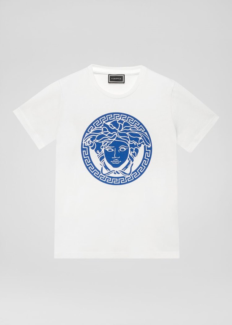 Versace Young Medusa T Shirt μπλουζακια παιδικα ασπρα | TUDJVQJ