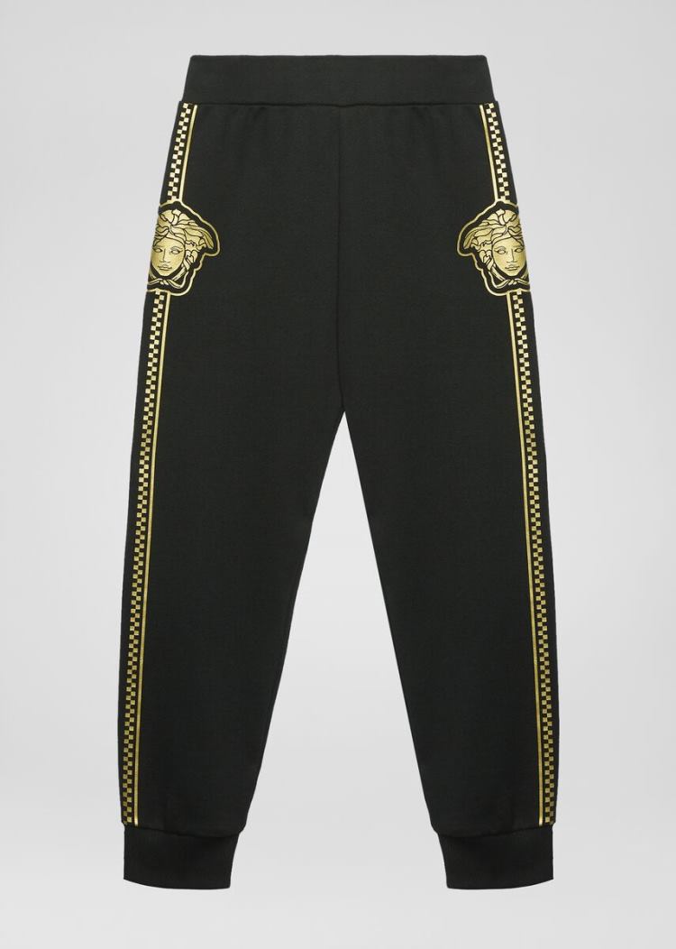 Versace Young Medusa Trackpants παντελόνι παιδικα μαυρα | QJT8O8S