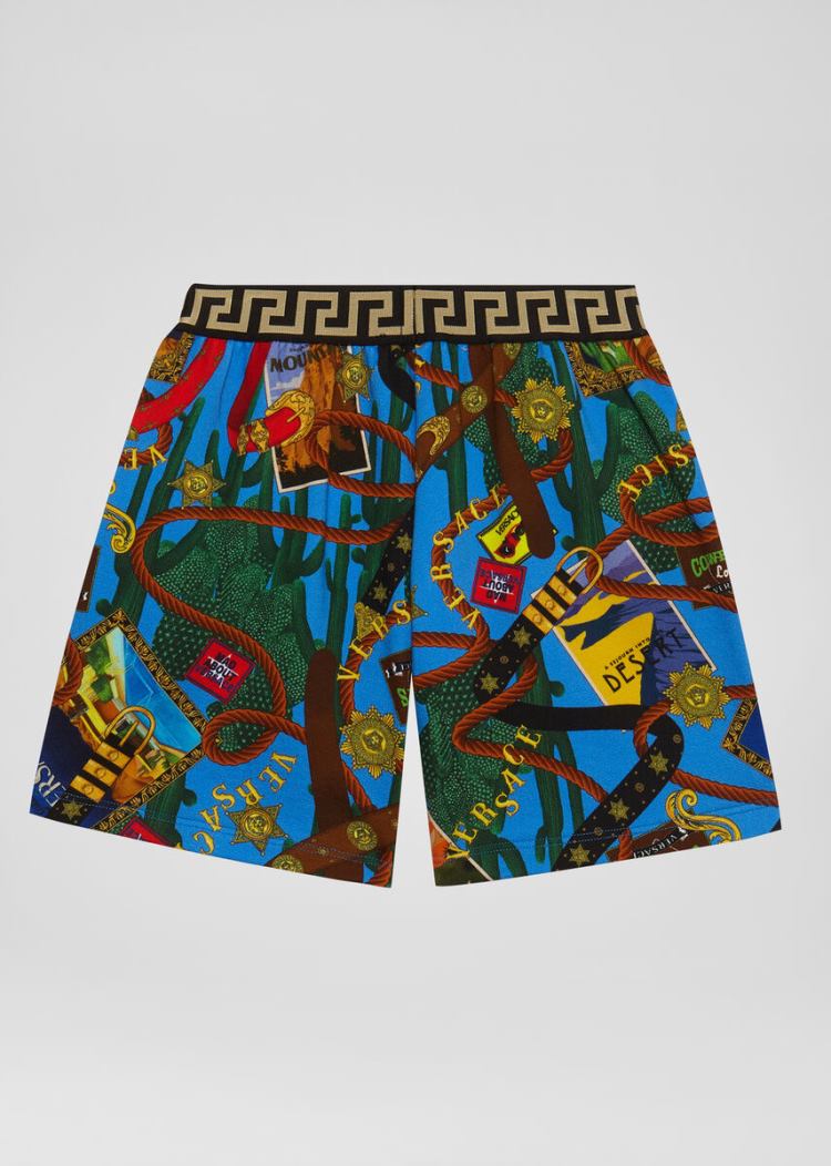 Versace Young Rodeo Kids Print Shorts σορτσ παιδικα Πολύχρωμο | LLQJ0HE