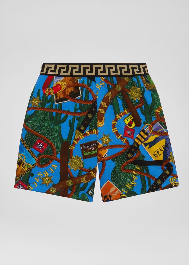 Versace Young Rodeo Kids Print Shorts σορτσ παιδικα Πολύχρωμο | LLQJ0HE