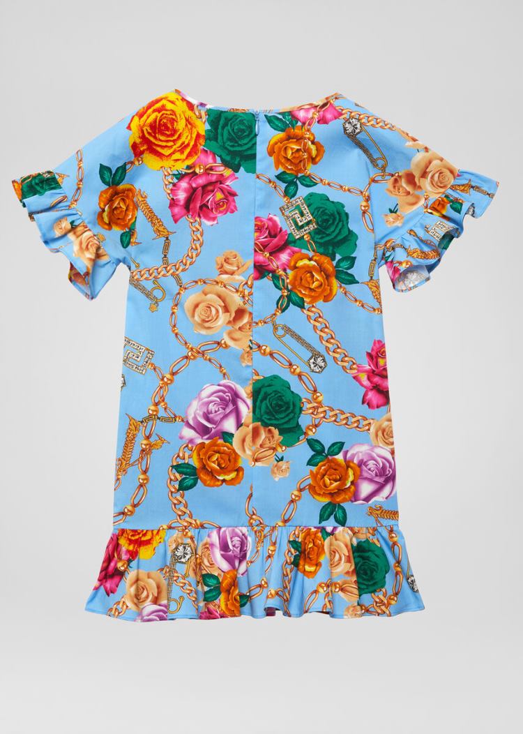 Versace Young Rose Jewel Print φορεμα φορεμα παιδικα Πολύχρωμο | OEALGBI