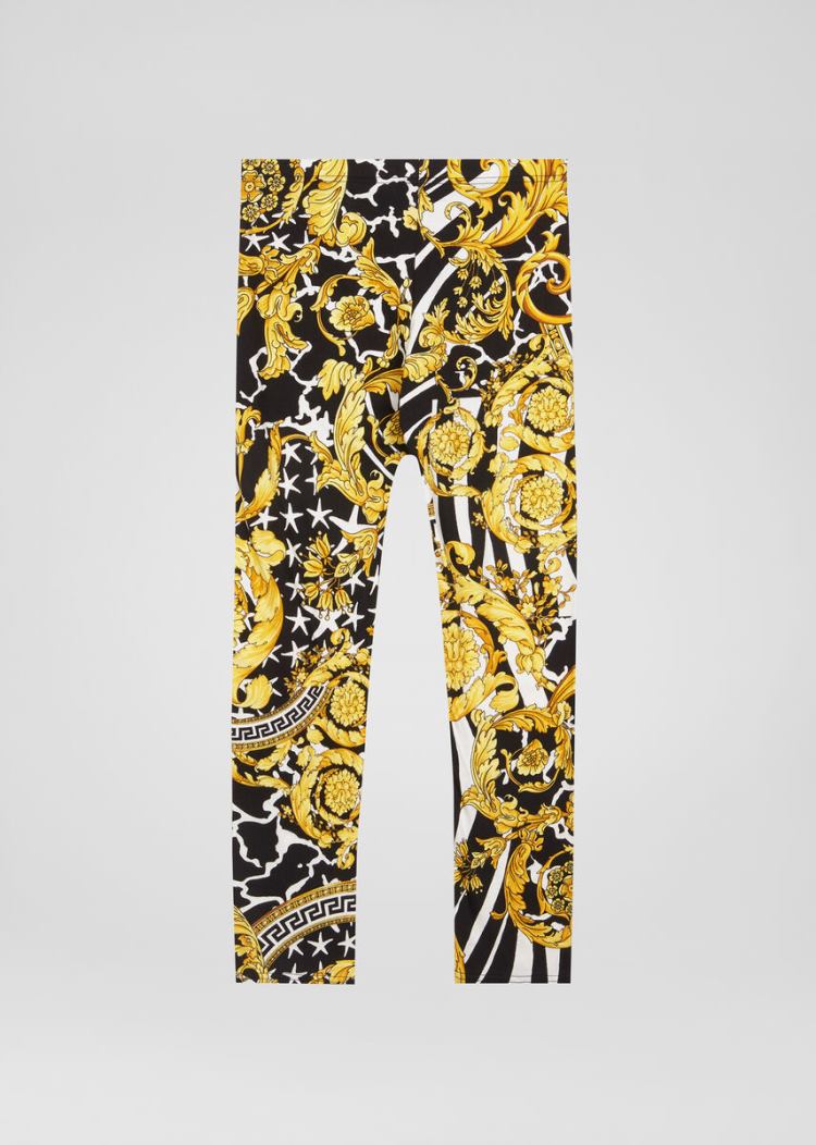 Versace Young Savage Barocco Print Leggings κολαν παιδικα Πολύχρωμο | 5IN2VDD