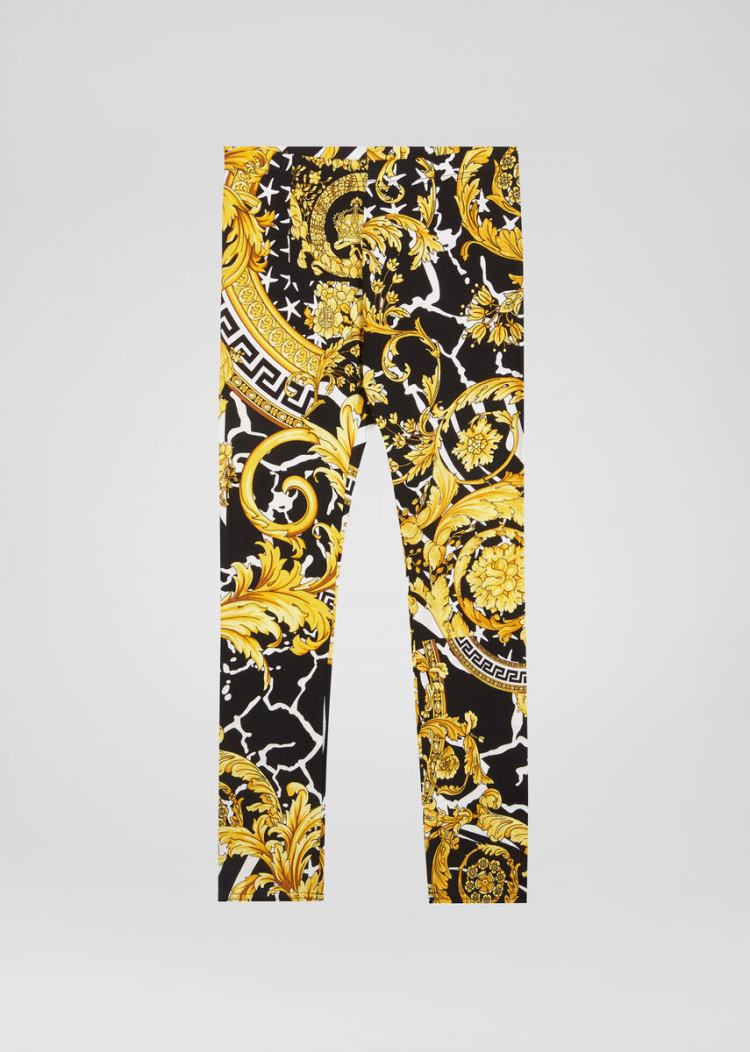 Versace Young Savage Barocco Print Leggings κολαν παιδικα Πολύχρωμο | 5IN2VDD