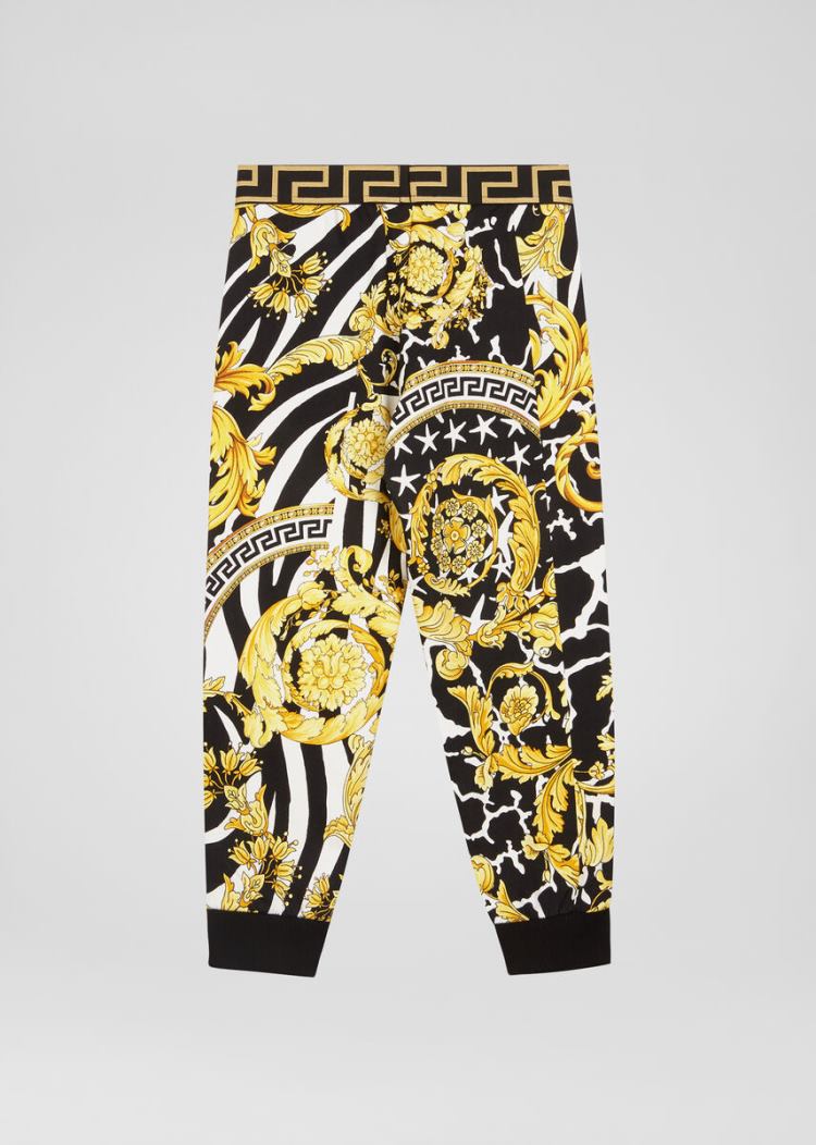 Versace Young Savage Barocco Print Trackpants παντελόνι παιδικα Πολύχρωμο | J3AW3HW