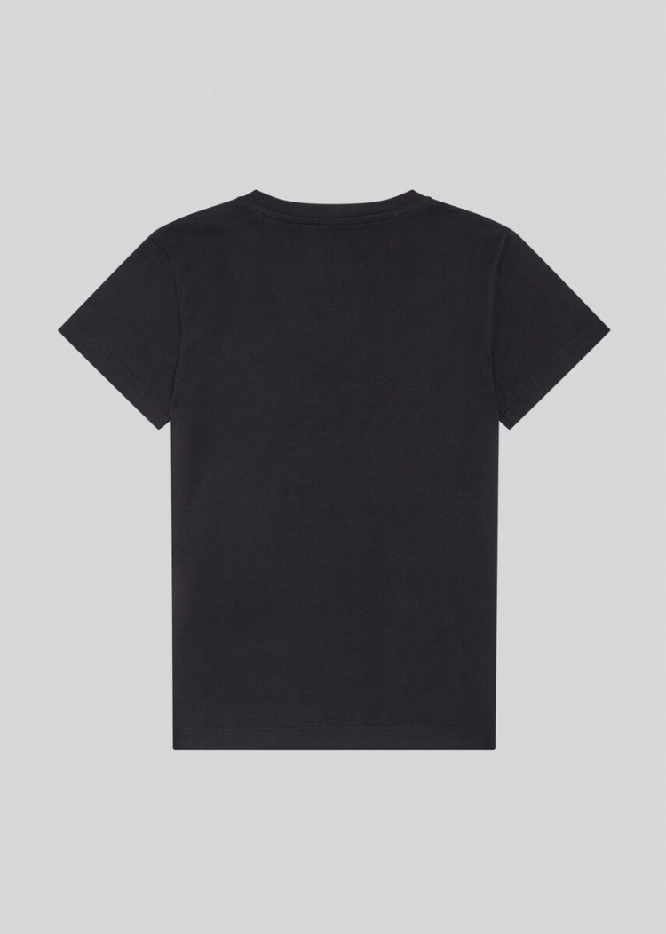 Versace Young Studded 90s Vintage Logo T Shirt μπλουζακια παιδικα μαυρα | K1Y5WG1