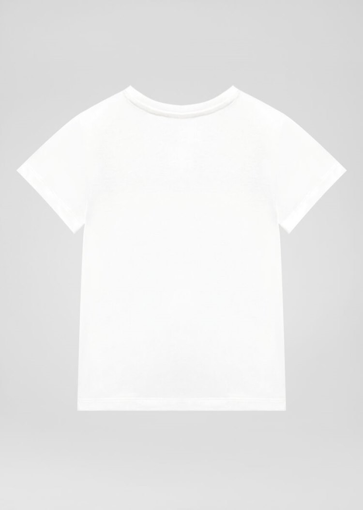 Versace Young Studded 90s Vintage Logo T Shirt μπλουζακια παιδικα ασπρα | O4L9DO0