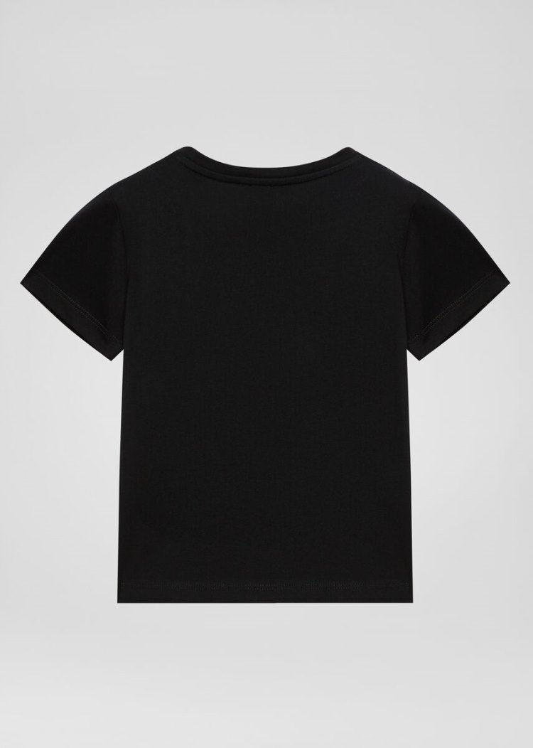 Versace Young Vintage Logo T Shirt μπλουζακια παιδικα μαυρα | 8T7CMGX