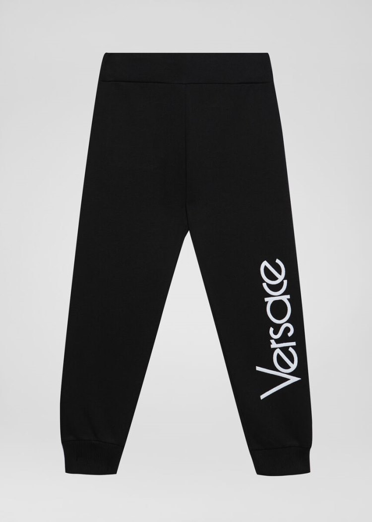 Versace Young Vintage Logo Trackpants παντελόνι παιδικα μαυρα | 281X7XU