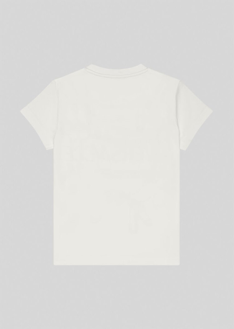Versace Young Ασφαλείας Pin Logo T Shirt μπλουζακια παιδικα ασπρα | K6I3O4N