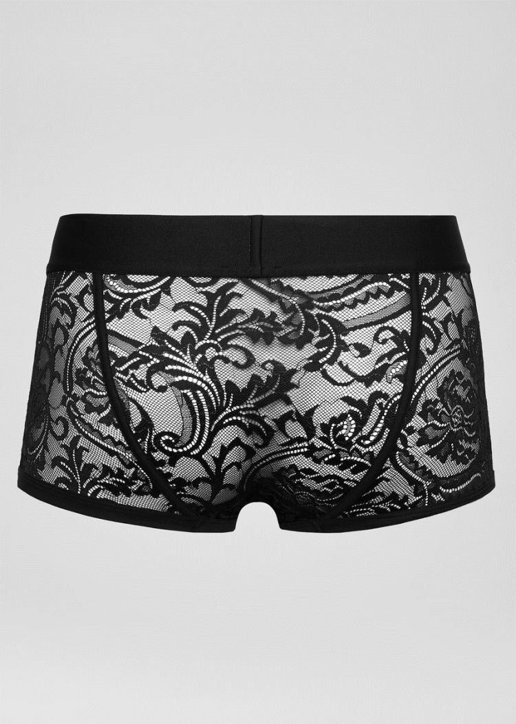 Versace logo lace boxers εσωρουχα ανδρικα μαυρα | EAM0WFP
