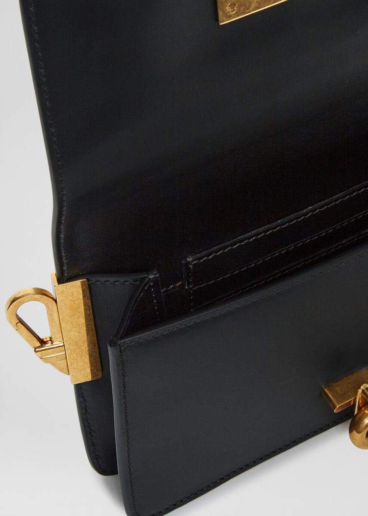 Versace Ασφαλείας Pin Crossbody Bag τσάντεσ χιαστί ανδρικα μαυρα | GFF4PJV