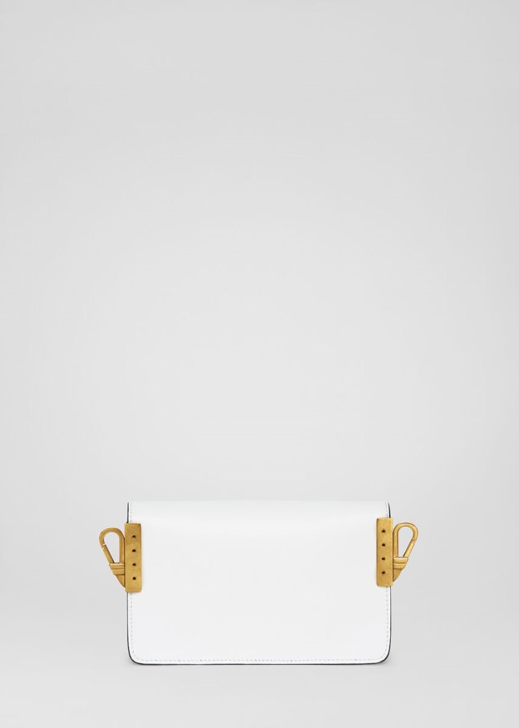 Versace Ασφαλείας Pin Crossbody Bag τσάντεσ χιαστί ανδρικα ασπρα | O0WJYGV