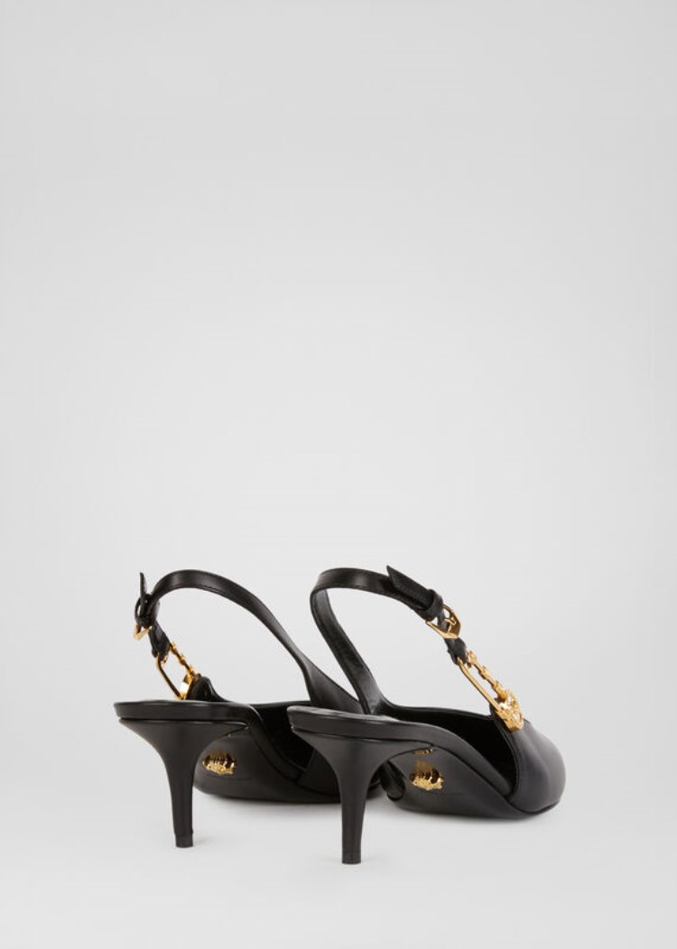 Versace Ασφαλείας Pin Mid-Heel Pumps γοβεσ γυναικεια μαυρα | 1G4QL2W
