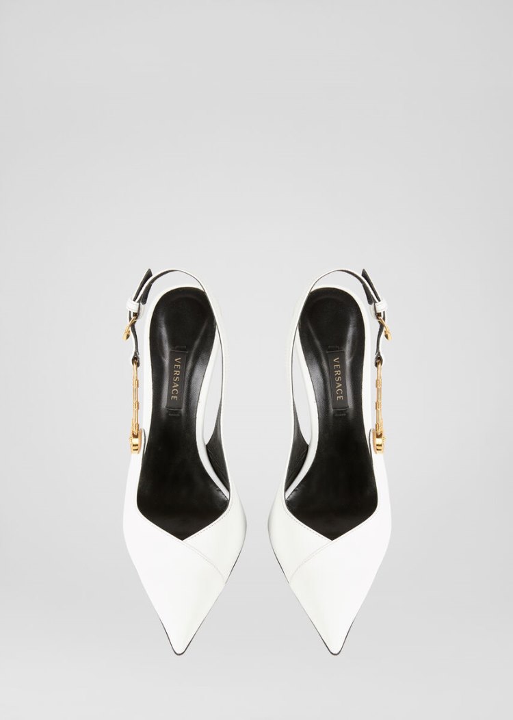 Versace Ασφαλείας Pin Pumps γοβεσ γυναικεια ασπρα | 4NAZA80
