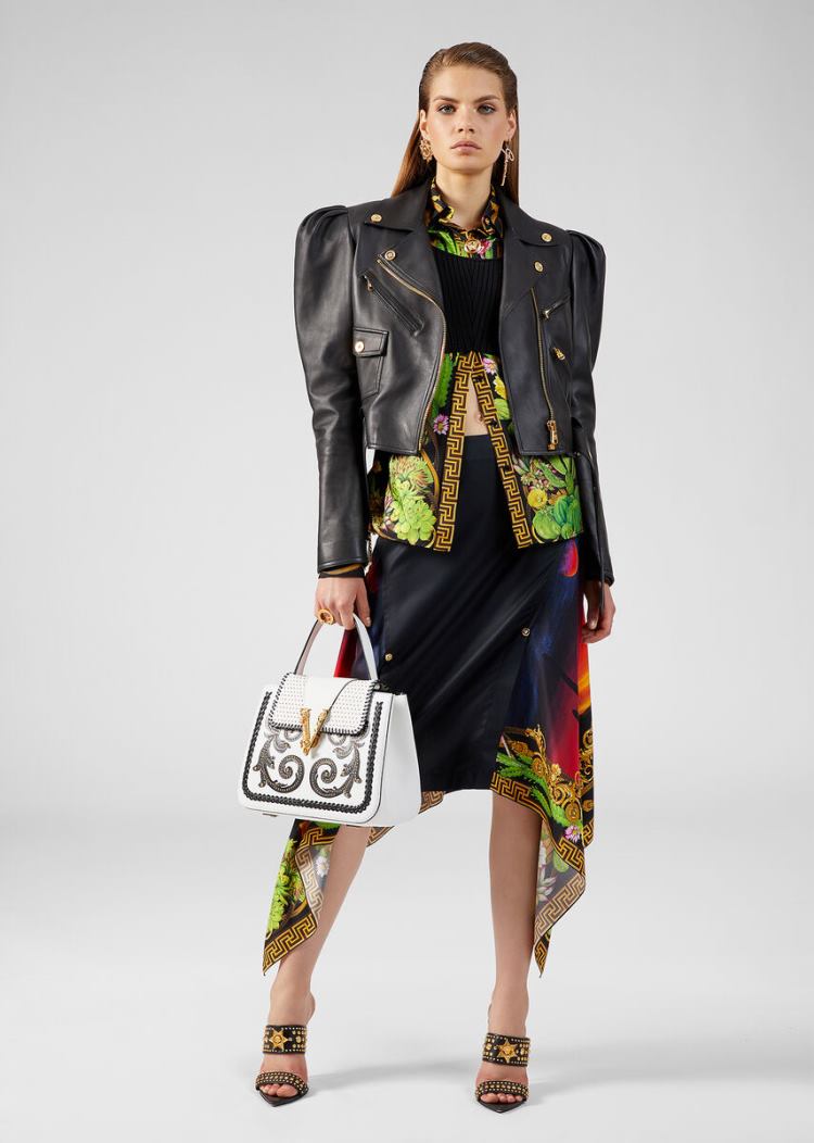Versace Μπλούζες Desert Nights Print Silk Shirt πουκαμισα γυναικεια Πολύχρωμο | 5ONTUQ1