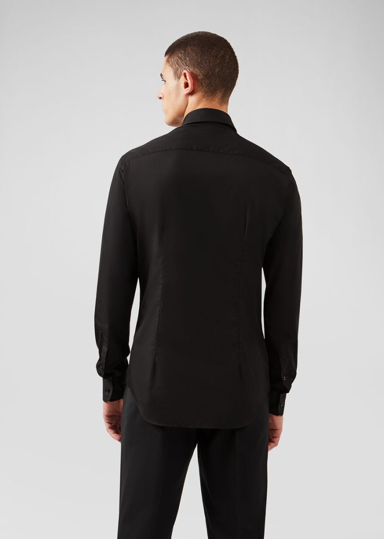 Versace βαμβακερα Shirt πουκαμισα ανδρικα μαυρα | GKTO1YB