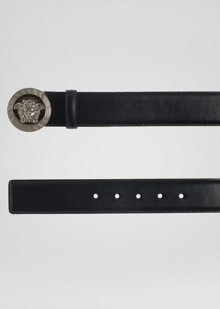 Versace κλασικα Medusa δερματινα Belt ζωνη ανδρικα μαυρα | CK8RDIS