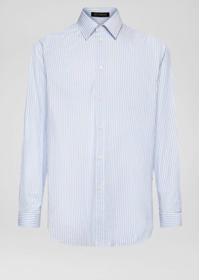 Versace Barocco Insert Striped Shirt πουκαμισα ανδρικα Πολύχρωμο | 4BHUJIN