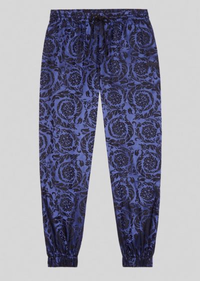 Versace Barocco Print Gym Trousers παντελόνι ανδρικα μπλε | OL08SCX
