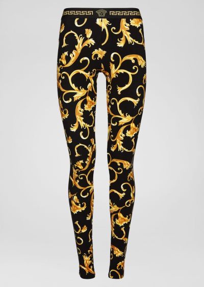 Versace Barocco Print Leggings κολαν γυναικεια Πολύχρωμο | 0E2KQA4