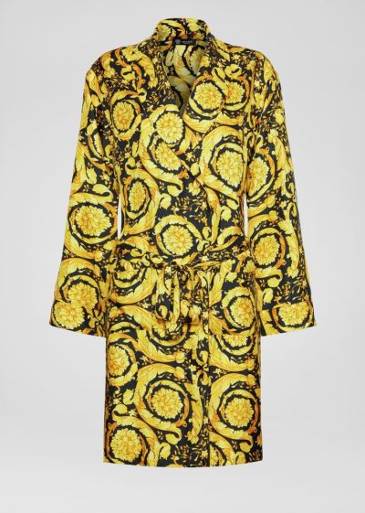 Versace Barocco Print Silk Dressing Gown εσωρουχα γυναικεια Πολύχρωμο | BUFJV9F