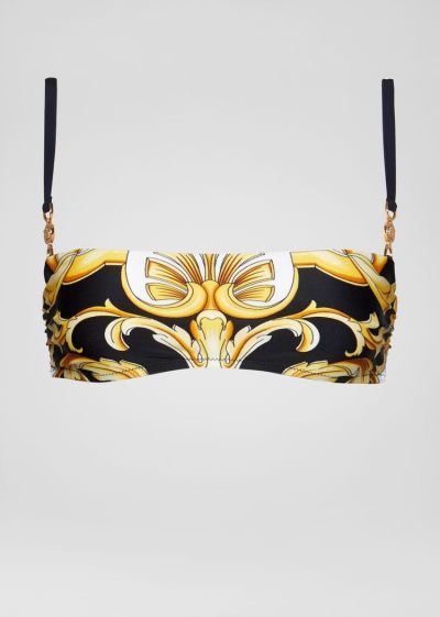 Versace Barocco Print Μπικίνι Top μαγιό γυναικεια Πολύχρωμο | 55A2H9J