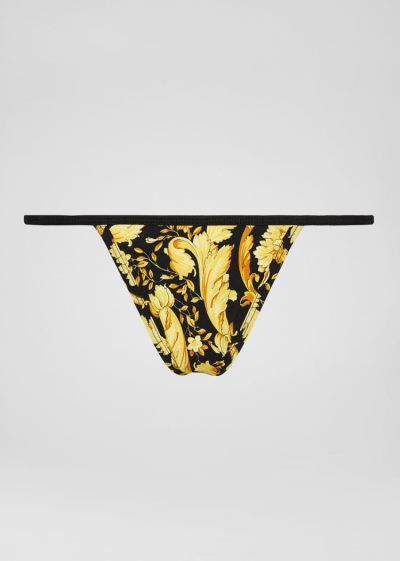 Versace Barocco Print Στρινγκ εσωρουχα γυναικεια Πολύχρωμο | 77W6VPS