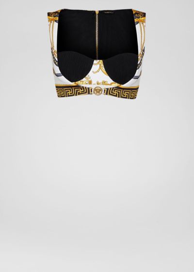 Versace Barocco Rodeo Print Bustier Top Αριστος γυναικεια Πολύχρωμο | GZQ2X0E