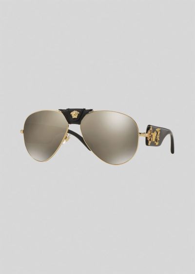 Versace Black Baroque γυαλια ηλιου ανδρικα μαυρα | NXK1PZ5