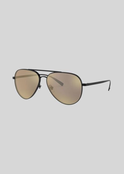 Versace Black Greca Pilot γυαλια ηλιου ανδρικα μαυρα | L6P7CL8