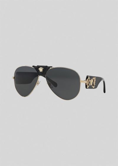 Versace Black Medusa γυαλια ηλιου ανδρικα μαυρα | BOIG3E3
