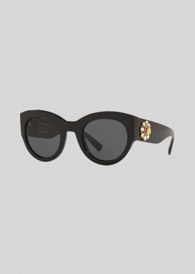 Versace Black Tribute Jewel γυαλια ηλιου γυναικεια μαυρα | O3ZV9VC