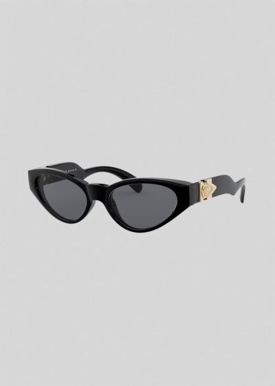 Versace Black V-Medusa γυαλια ηλιου γυναικεια μαυρα | GQIELZJ