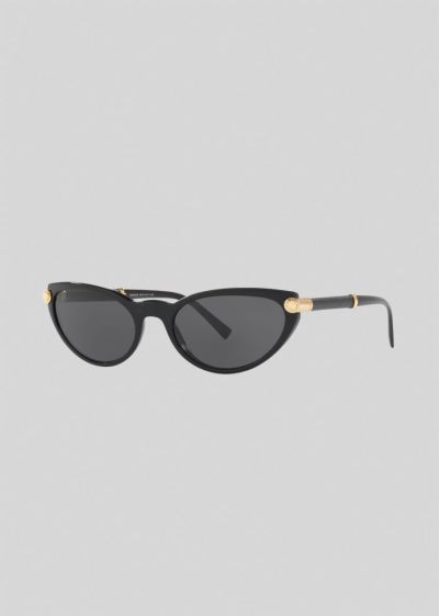 Versace Black V-Rock Cat-Eye γυαλια ηλιου γυναικεια μαυρα | F40HUVG