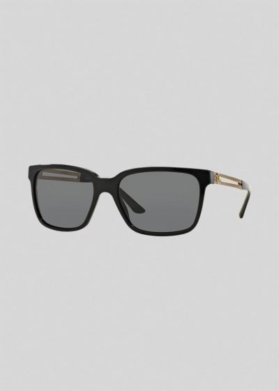 Versace Black V-Vanitas Square γυαλια ηλιου ανδρικα μαυρα | 2YEE92N
