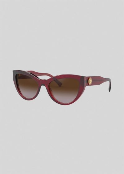 Versace Burgundy Cat-Eye Medusa Crystal γυαλια ηλιου γυναικεια μπορντο | AOW4XCS