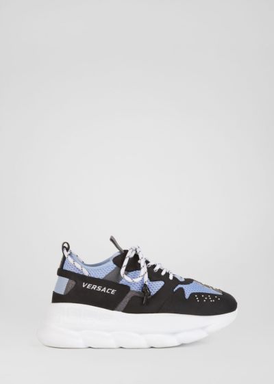 Versace Chain Reaction 2 Sneakers αθλητικα ανδρικα μπλε | T3BJYJF
