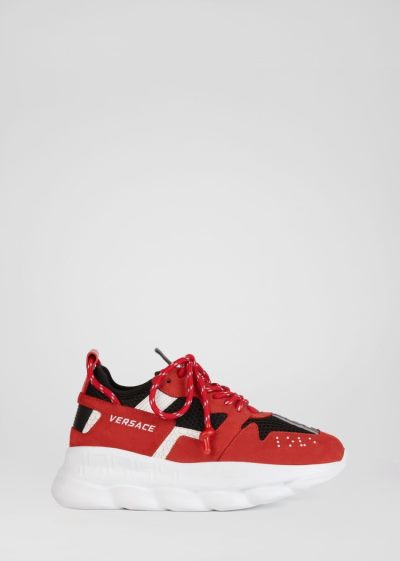 Versace Chain Reaction 2 Trainers αθλητικα γυναικεια κοκκινα | DB0DEF3