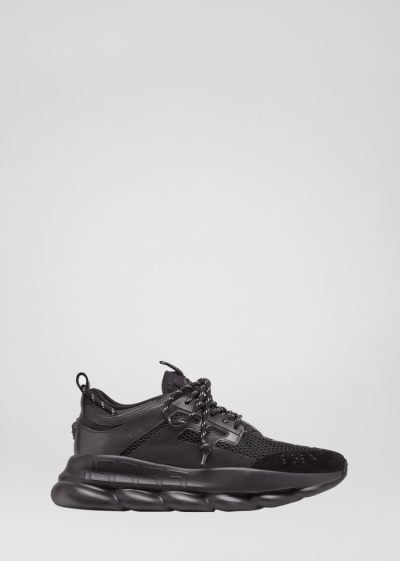 Versace Chain Reaction Trainers αθλητικα γυναικεια μαυρα | 4T0PT7Y