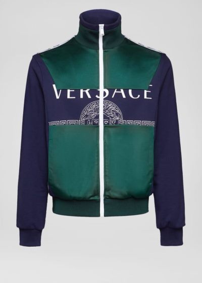 Versace Compilation tracking Jacket μπουφαν ανδρικα μπλε | M8FYDE0